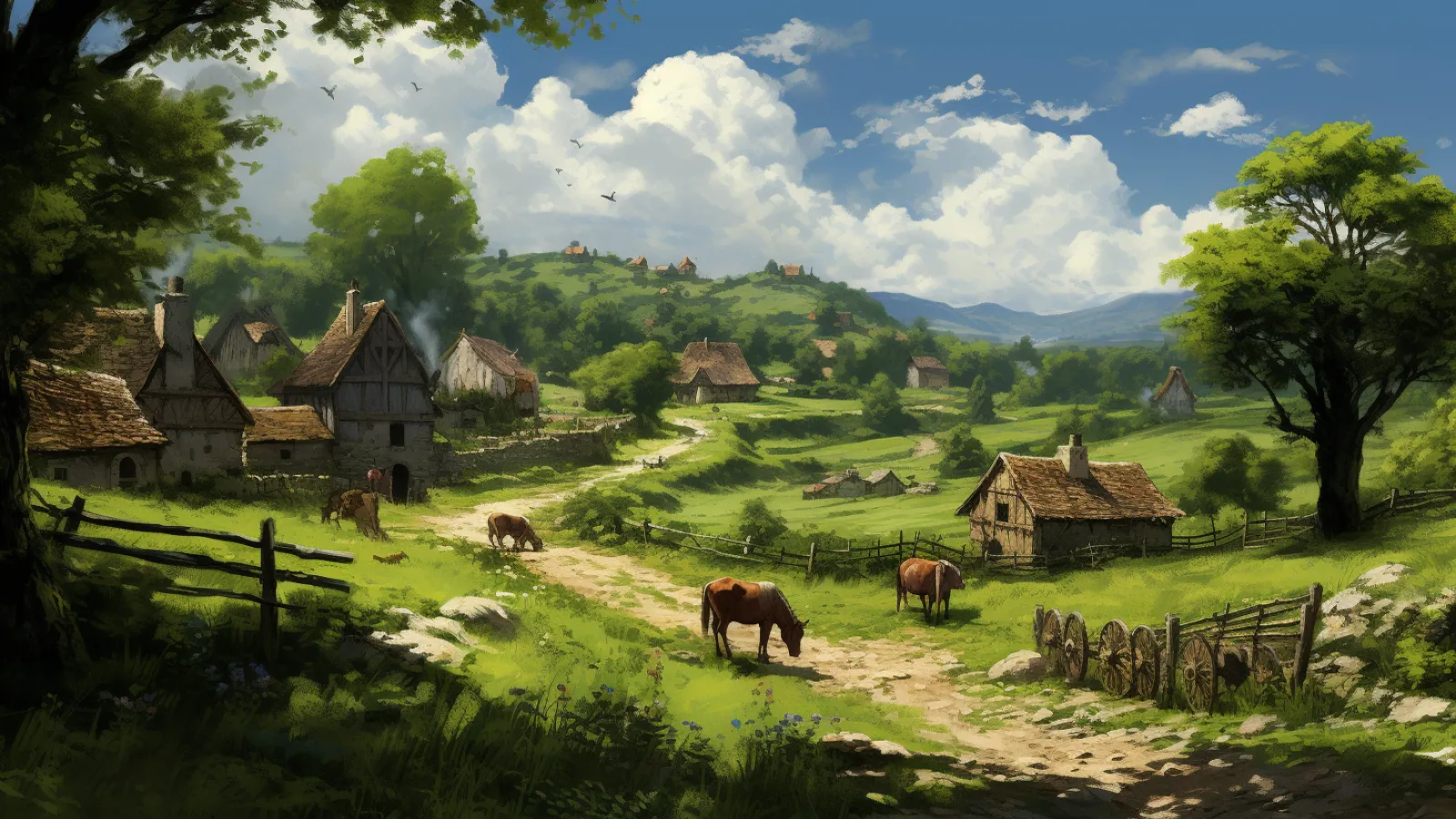 illustration for rural