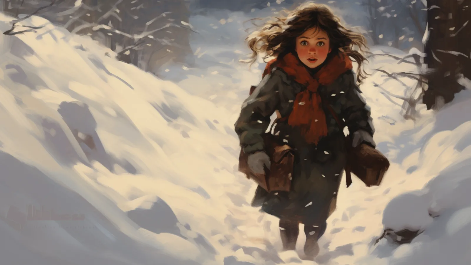 illustration for snow